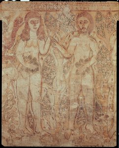 Adam och Eva, från Fayum (väggmålning)